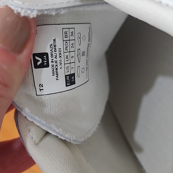 VEJA Esplar Leather Sneakers White Swan - Picture 7 of 8